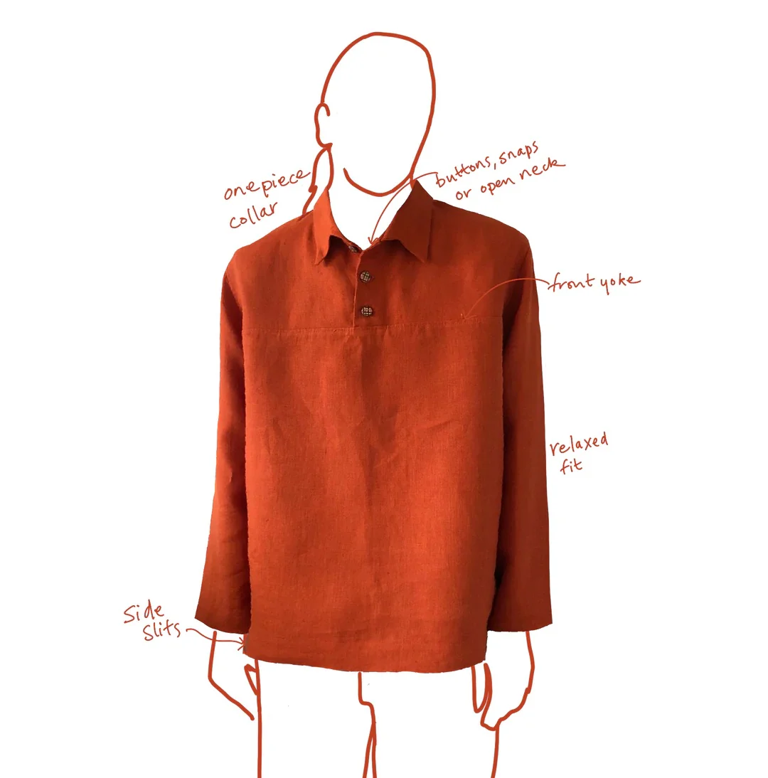 Alice & Co Patterns Unisex Deauville Shirt - Image 3