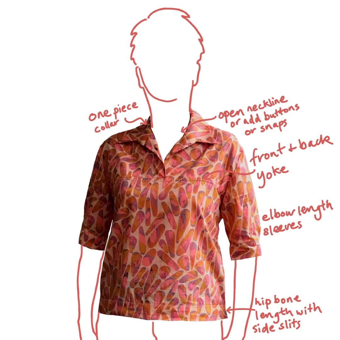 Alice & Co Patterns Unisex Deauville Shirt - Image 6