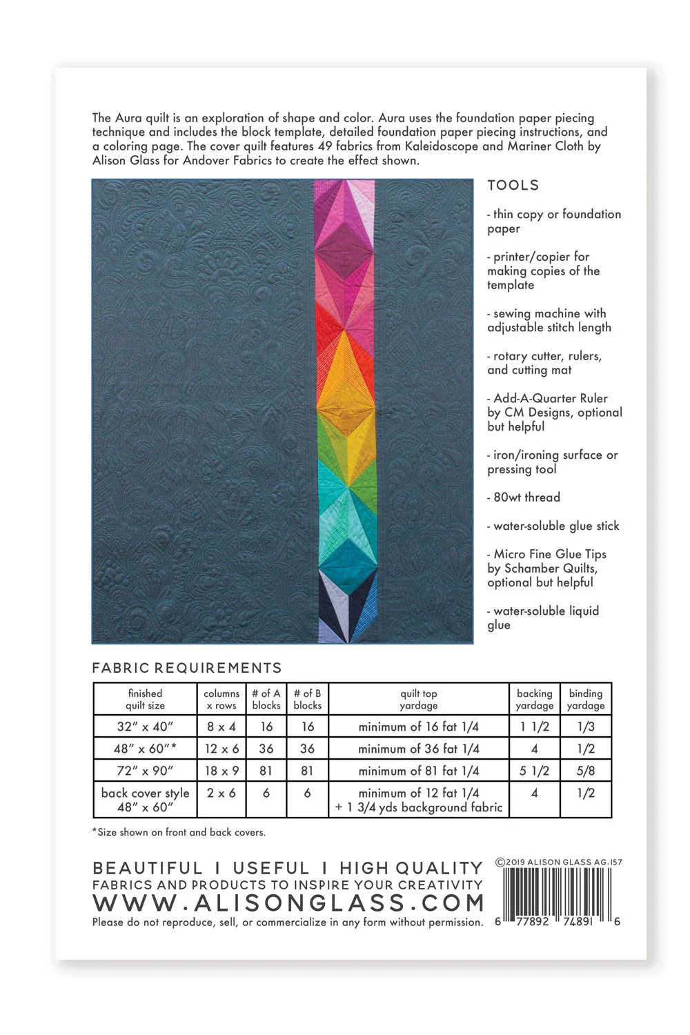 Alison Glass Aura Quilt - Image 2