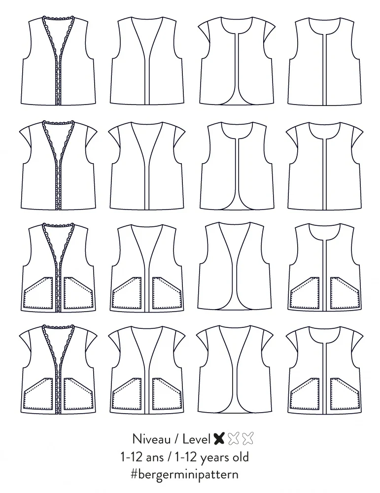 Atelier Scämmit Baby/Child Mini Berger Gilet - Image 4