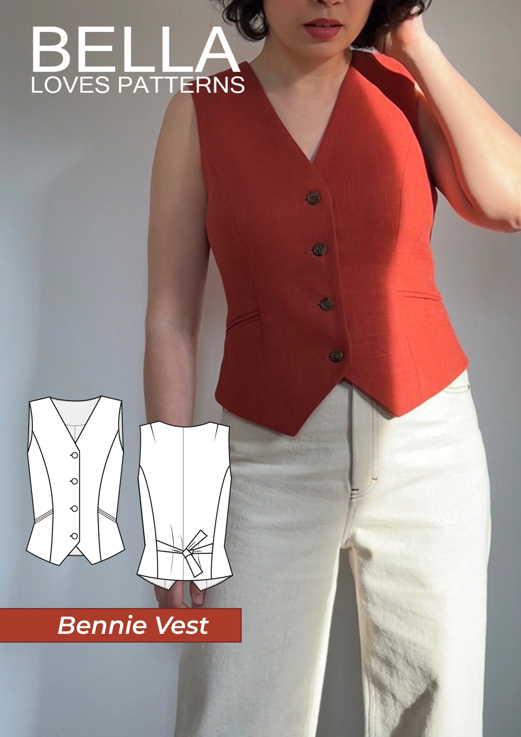 Bella Loves Patterns Bennie Vest - Image 9