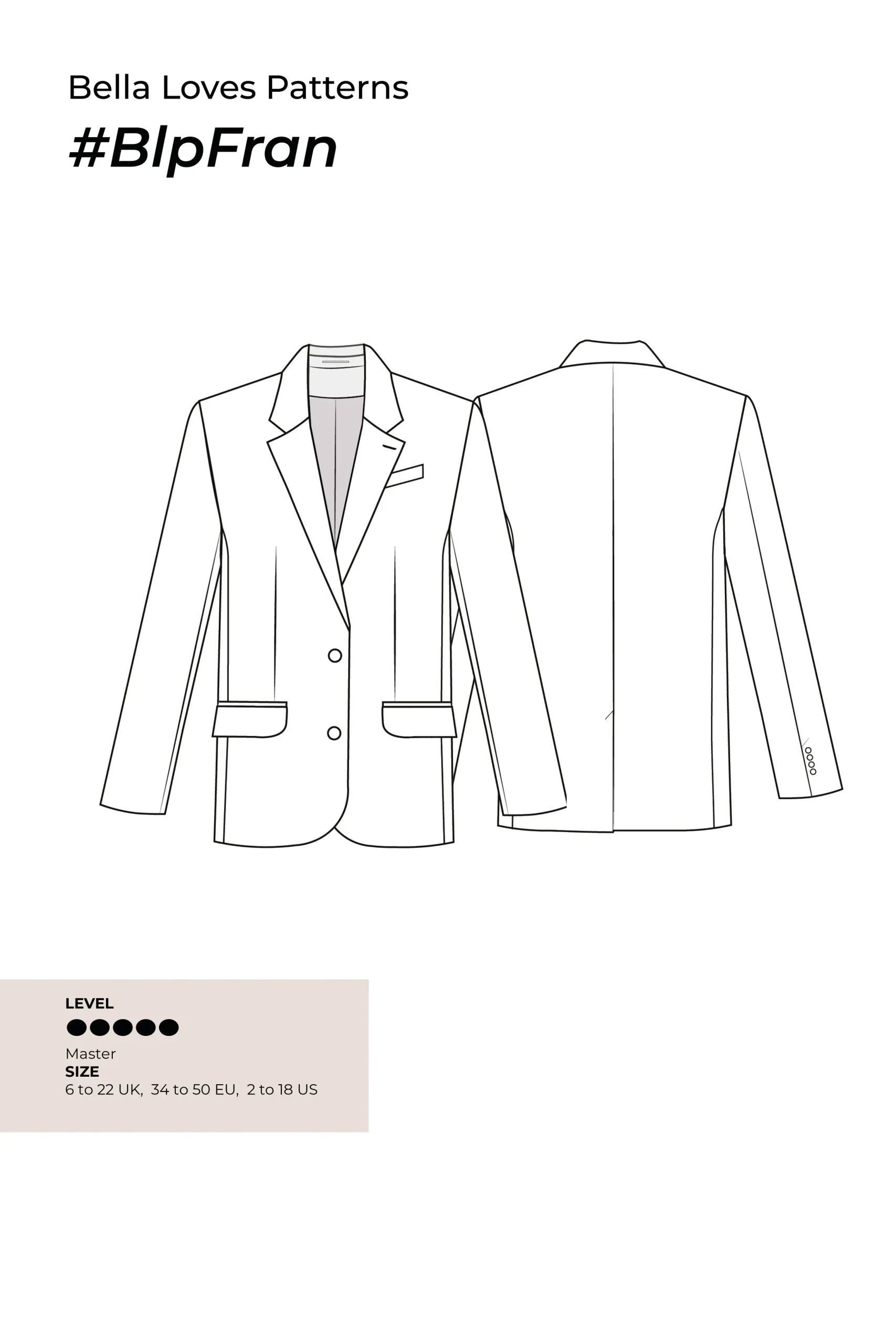 Bella Loves Patterns Fran Blazer - Image 15