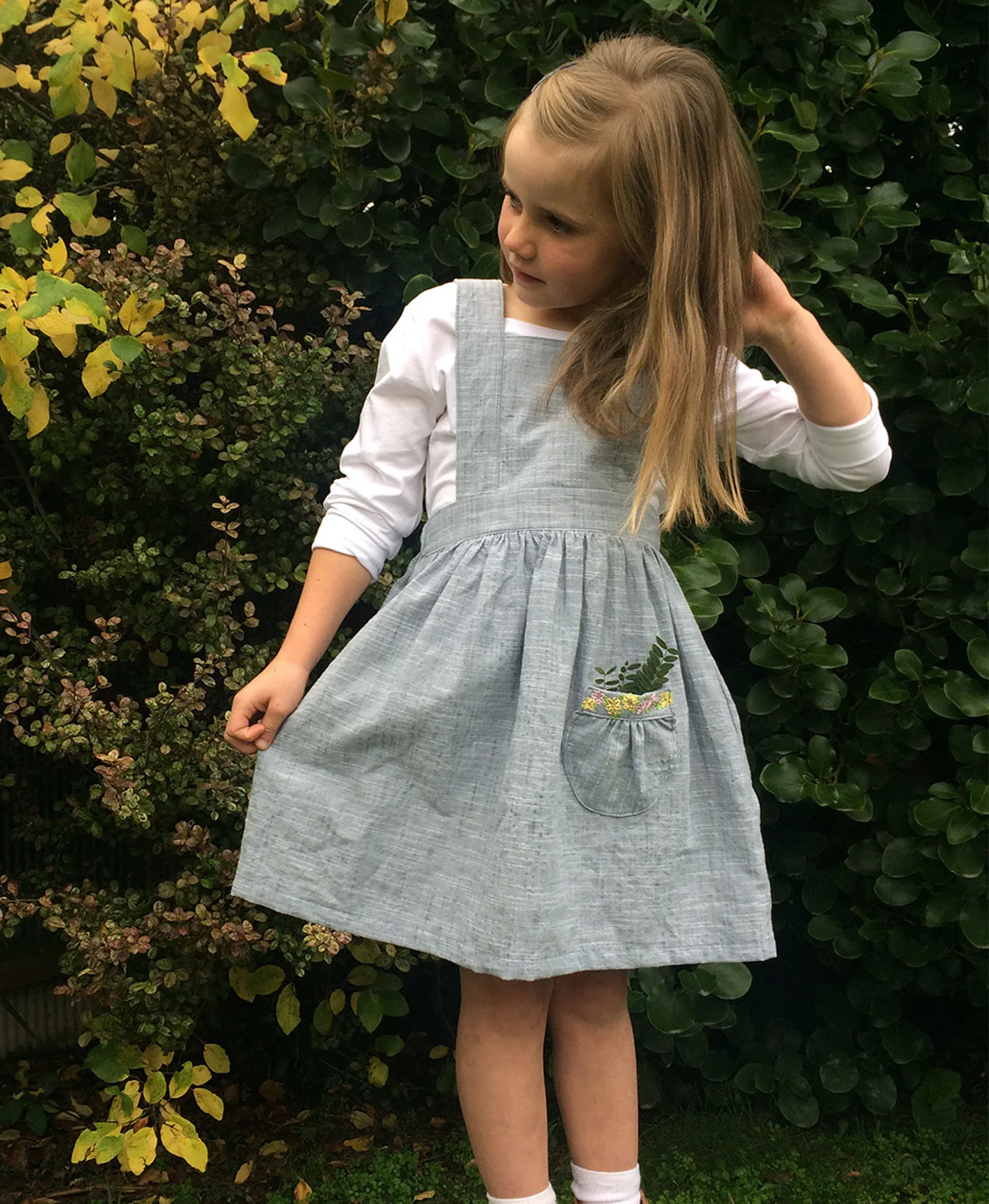 Below the K_whai Baby/Child Tui Pinafore - Printed copy shop (+£5.00)