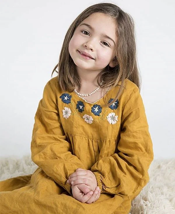 Below the Kōwhai Baby/Child Bellbird Dress - Image 5