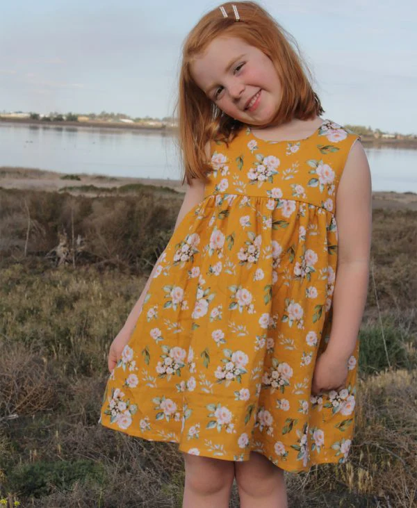 Below the Kōwhai Baby/Child Bellbird Dress - Image 6