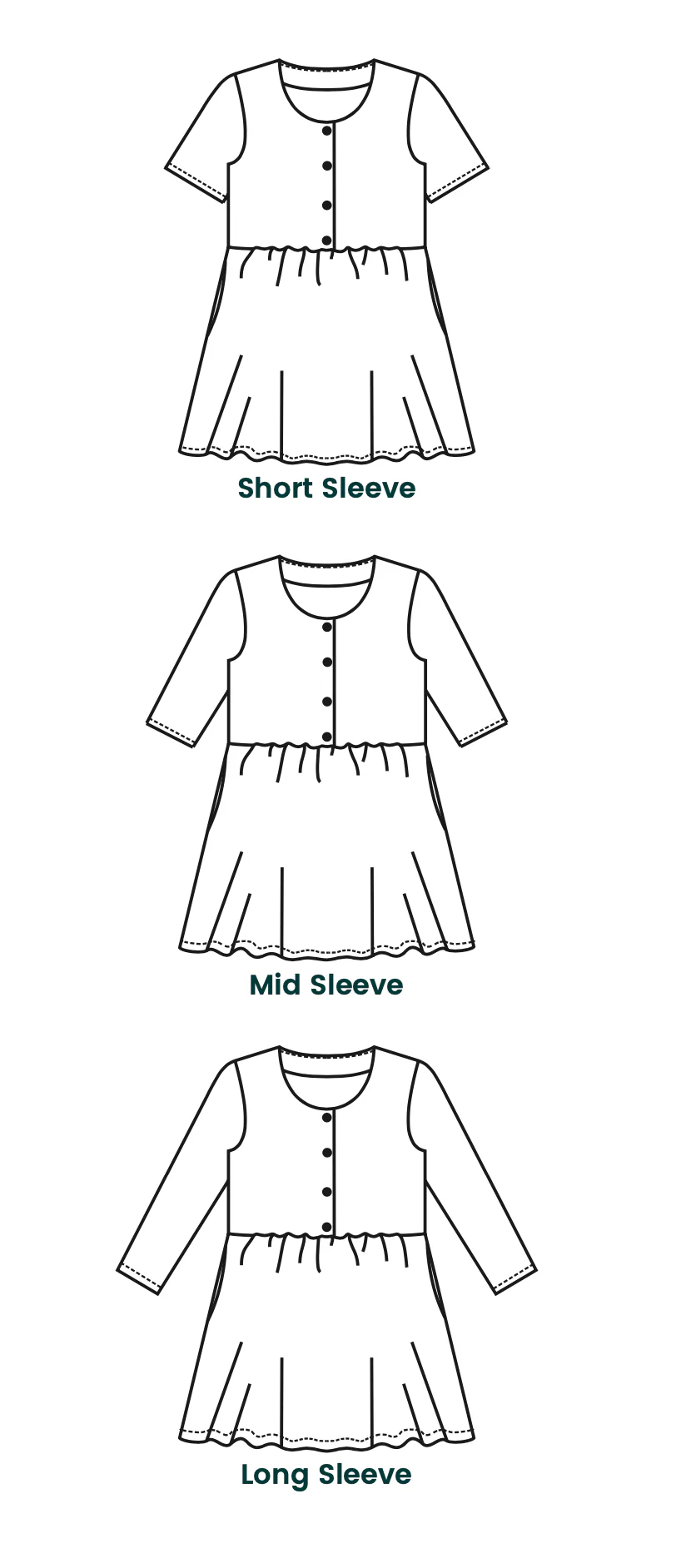 Below the Kōwhai Baby/Child Kauri Dress - Image 8
