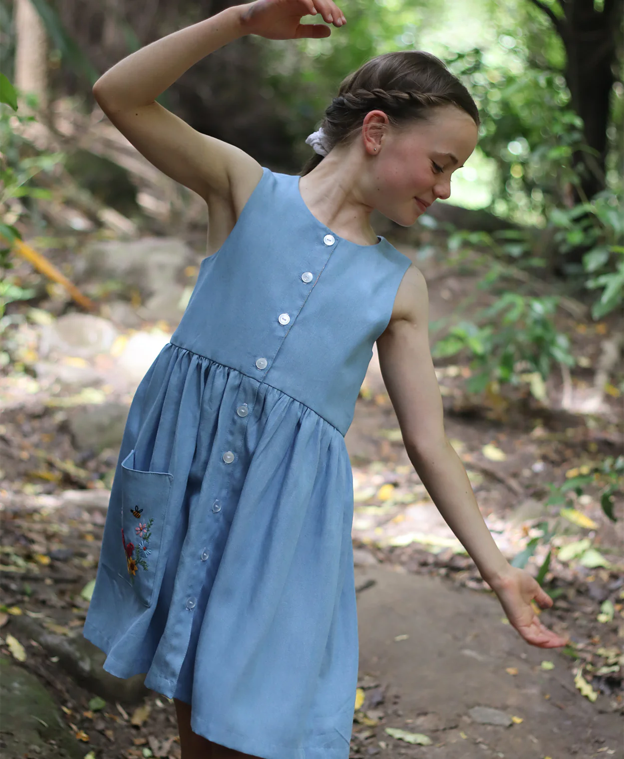 Below the Kōwhai Baby/Child/Teen Rimu Dress - Image 6