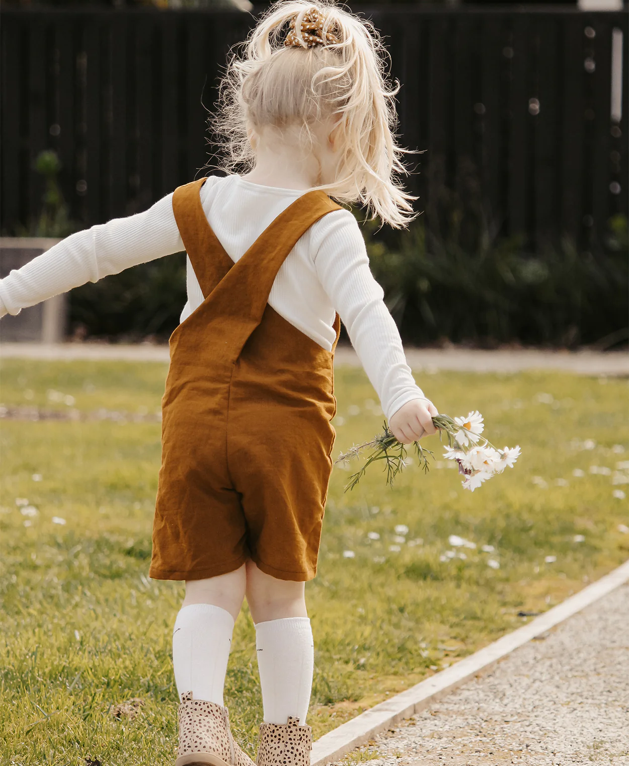 Below the Kōwhai Baby/Child Tipa Dungarees - Image 3