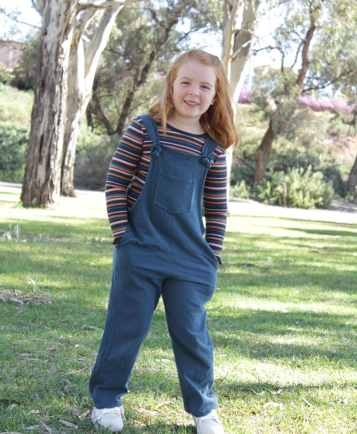 Below the Kōwhai Baby/Child Tipa Dungarees - Image 5