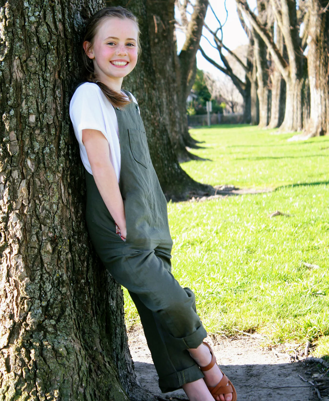 Below the Kōwhai Baby/Child Tipa Dungarees - Image 6