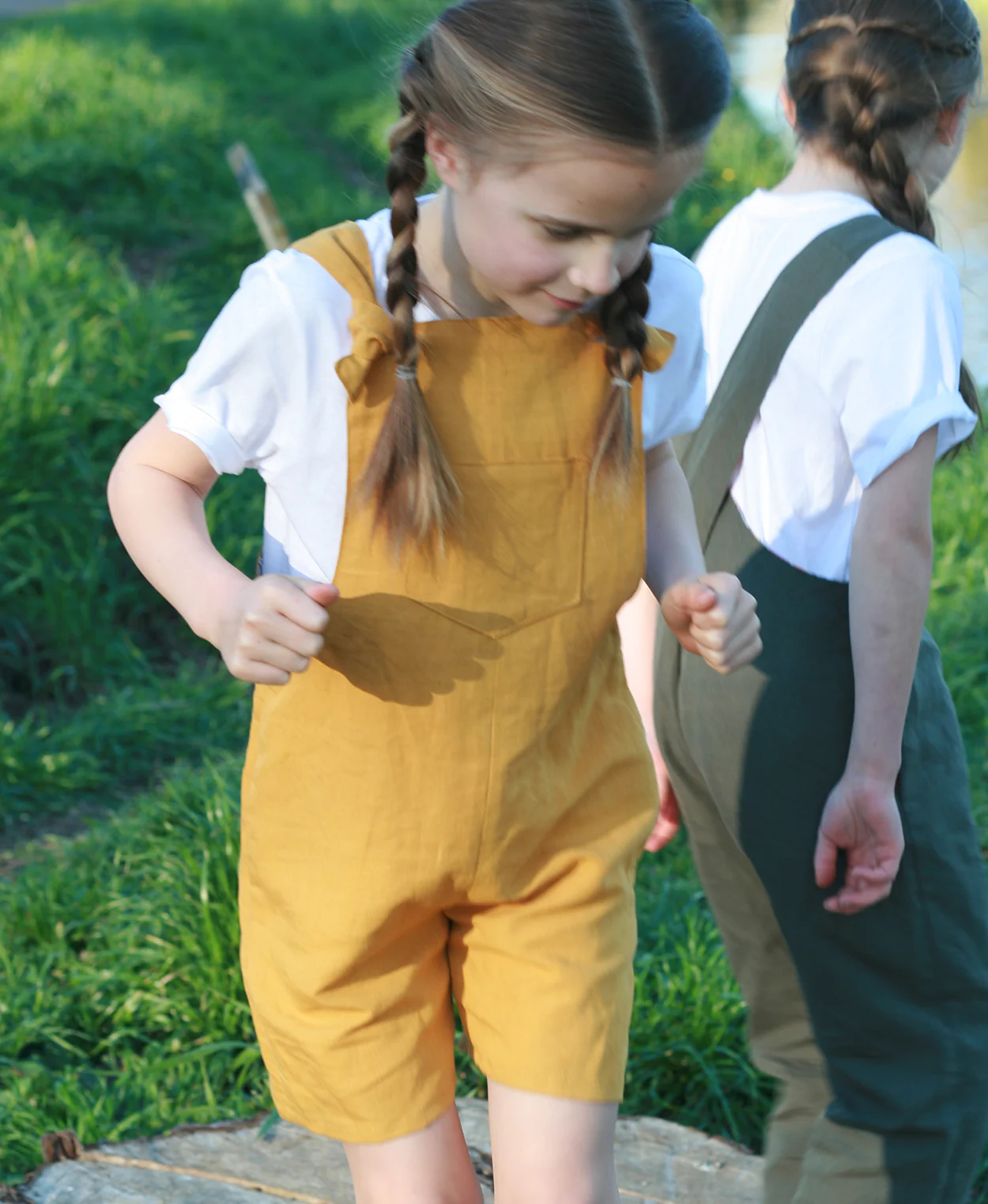 Below the Kōwhai Baby/Child Tipa Dungarees - Image 7