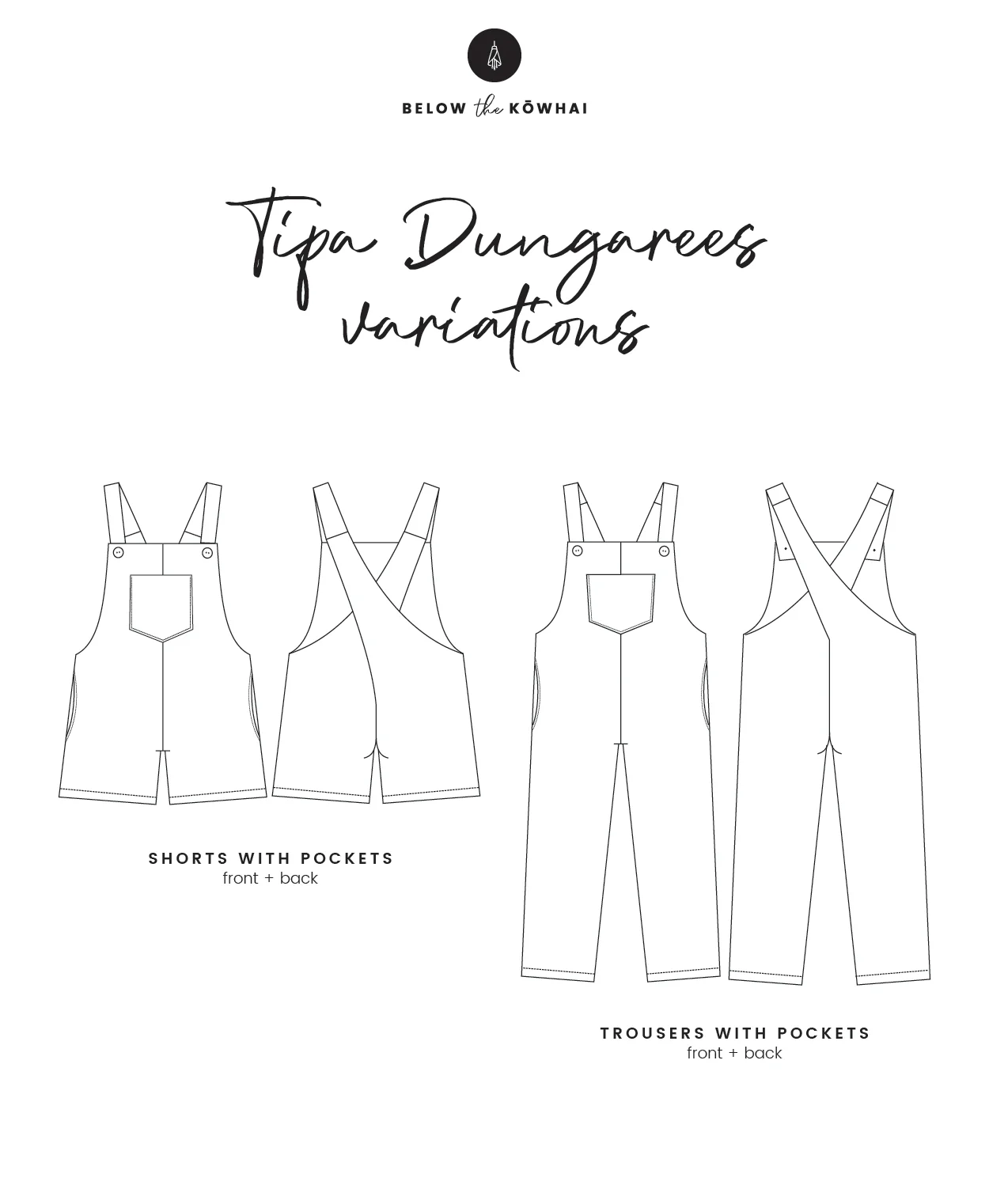 Below the Kōwhai Baby/Child Tipa Dungarees - Image 8