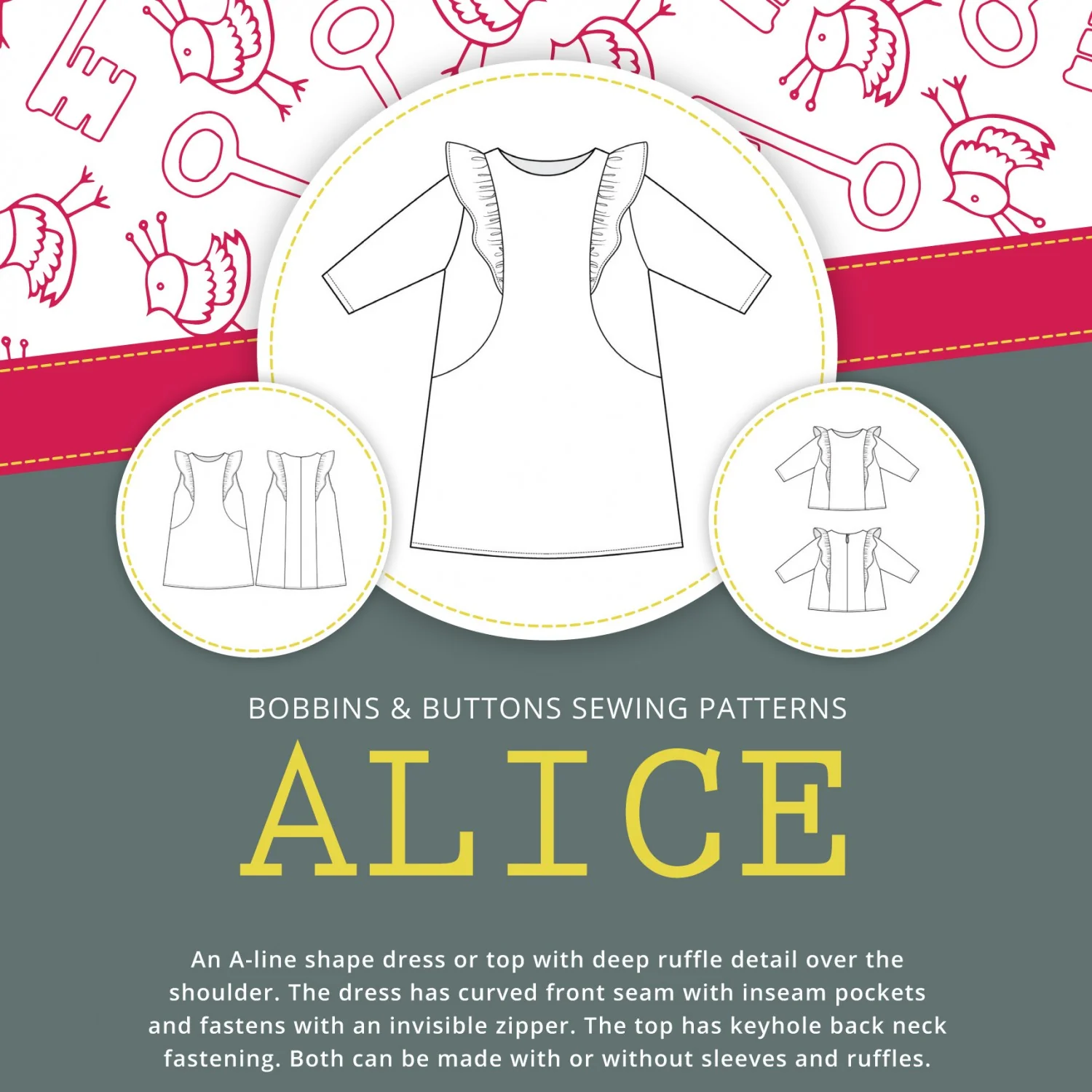Bobbins and Buttons Alice Dress and Top - Image 7