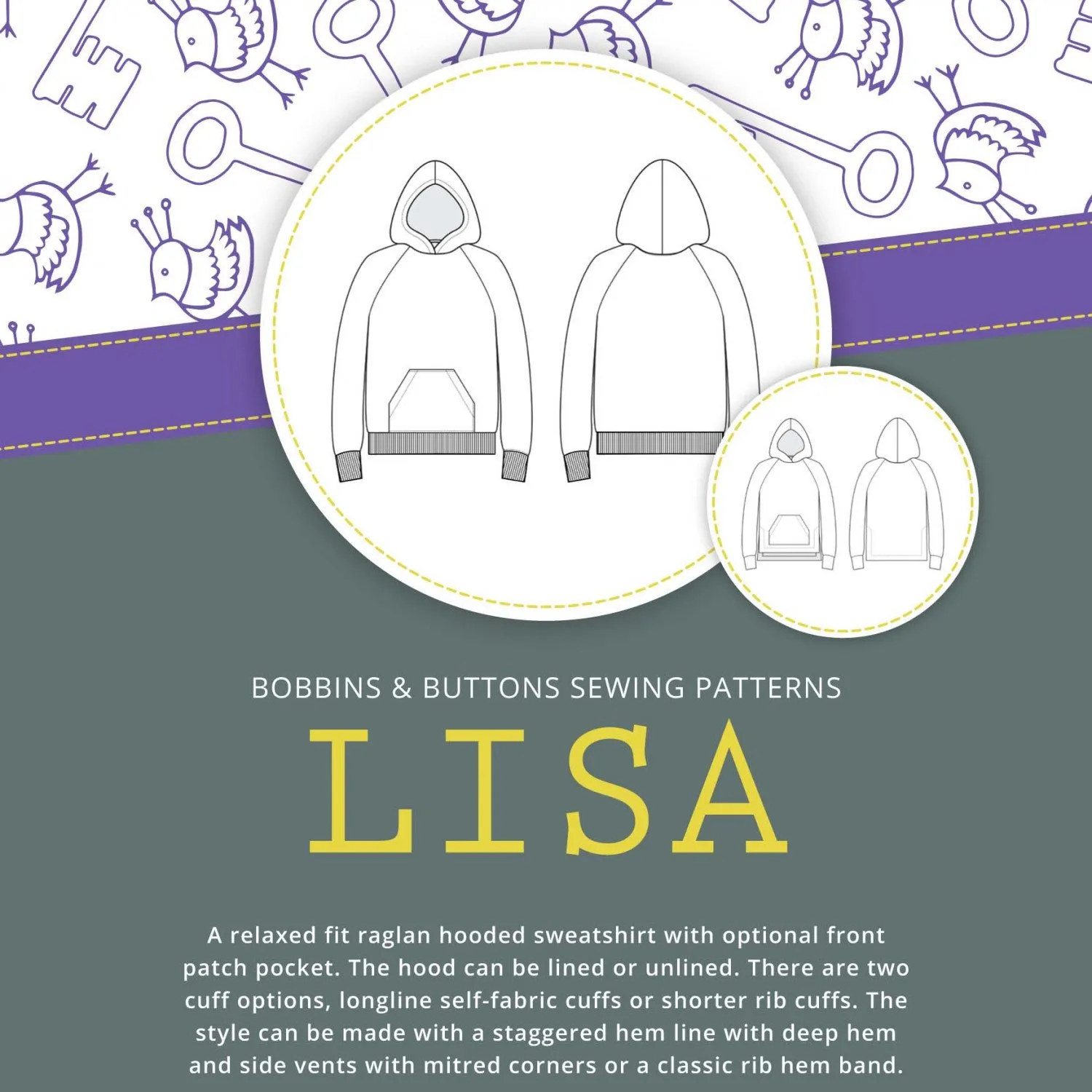 Bobbins and Buttons Lisa Hoodie - Image 5