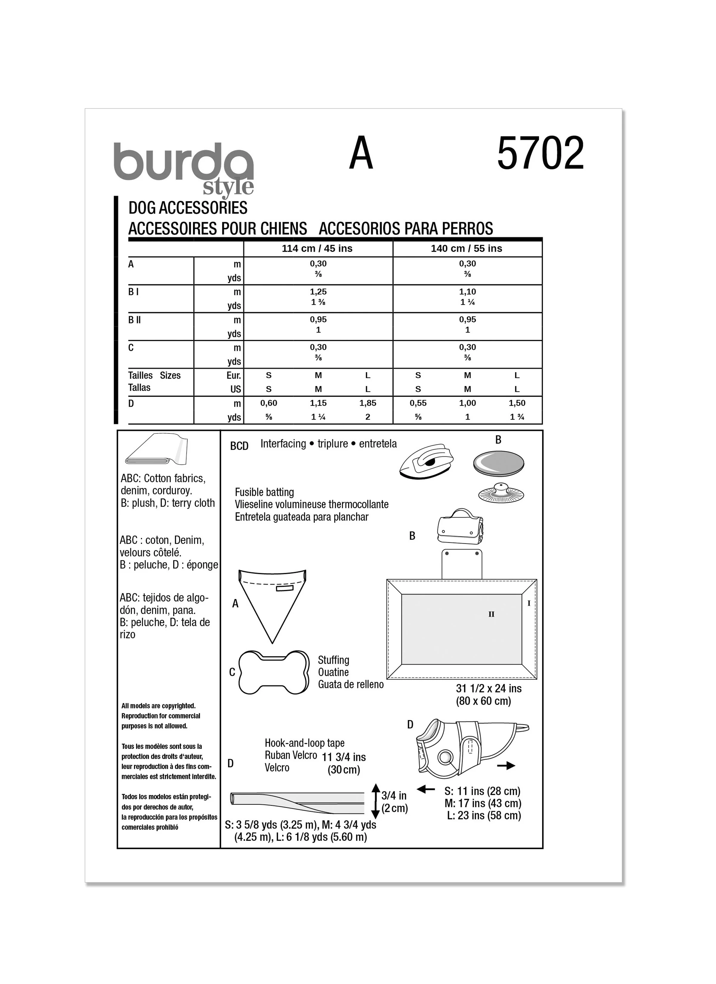 Burda Dog Accessories 5702 - Image 12