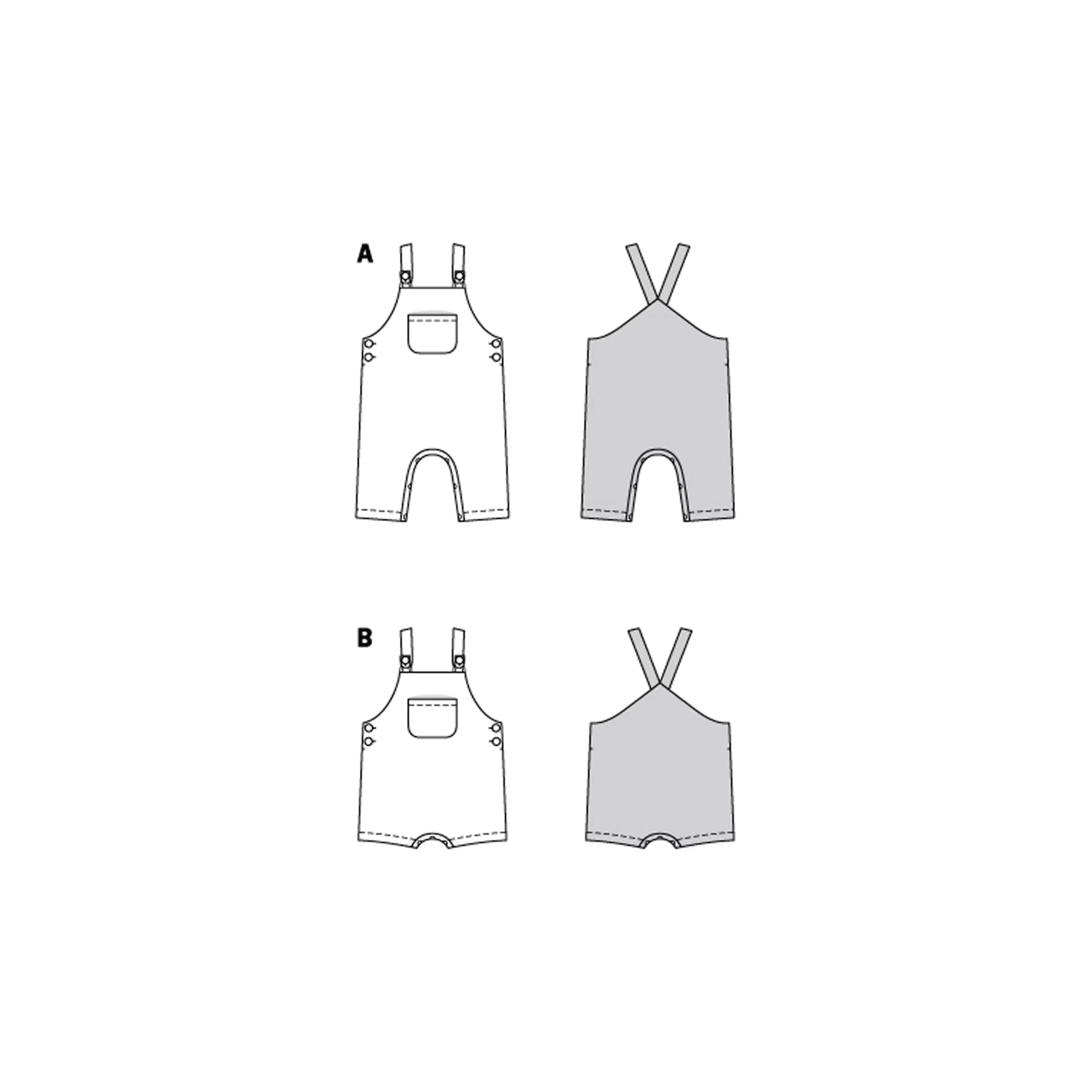 Burda Baby/Child Dungarees/Overalls 9295 - Image 4