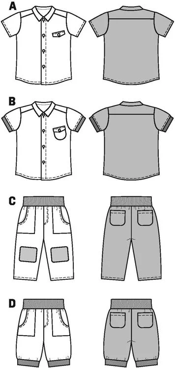 Burda Baby/Child Skirt and Trousers 9436 - Image 4