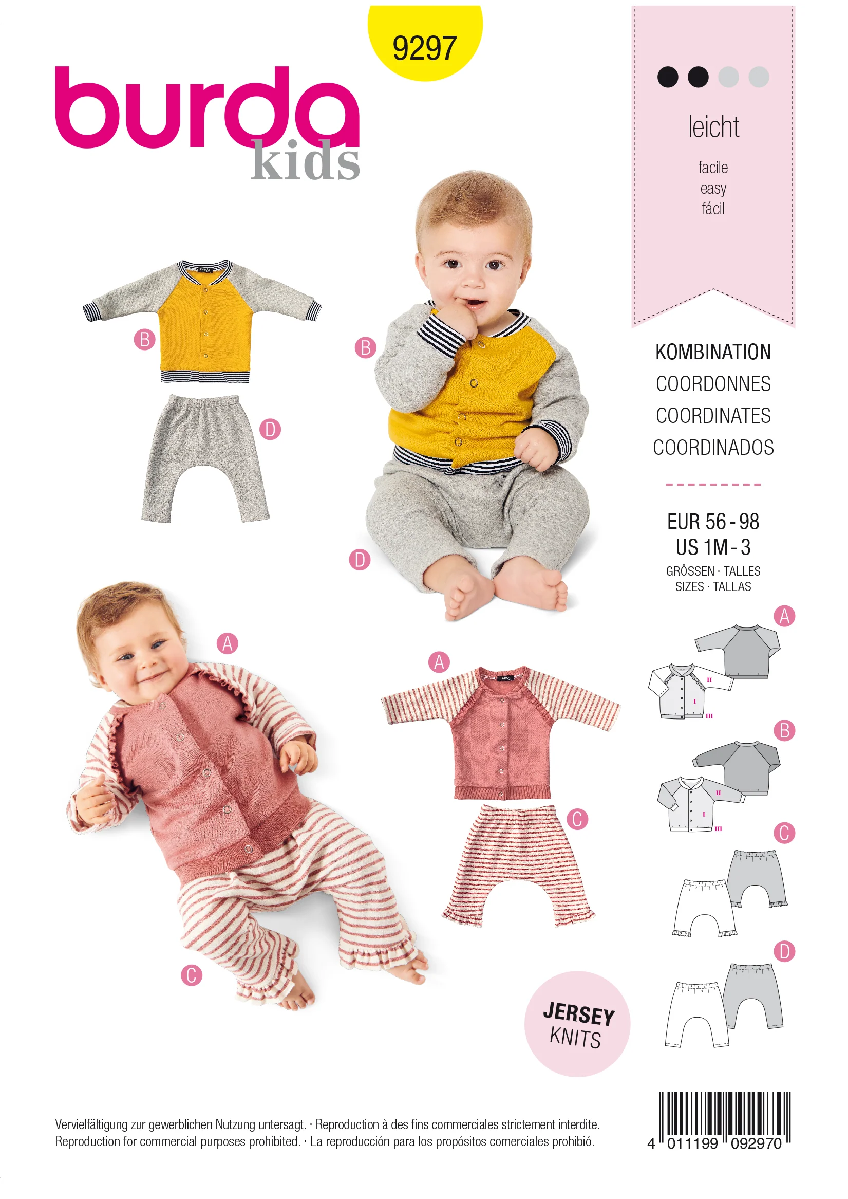 Burda Baby/Child Top and Trousers 9297 - Image 2
