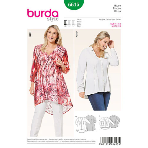 Burda Blouse 6615 - Image 2