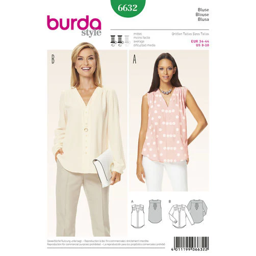 Burda Blouse 6632 - Image 2