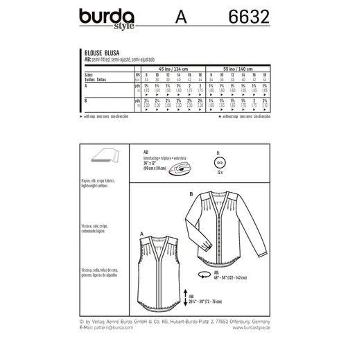 Burda Blouse 6632 - Image 9