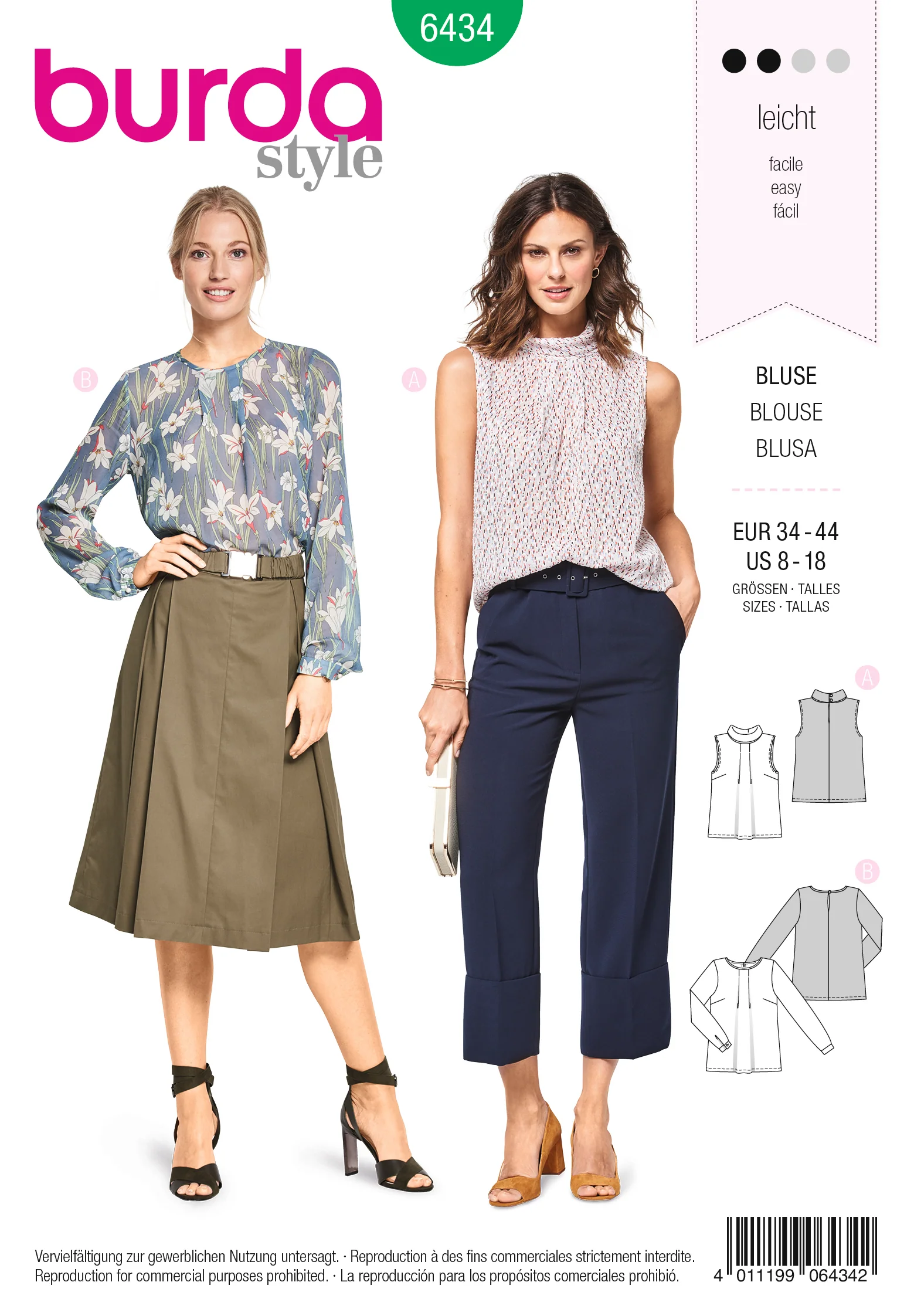 Burda Blouses 6434 - Image 2