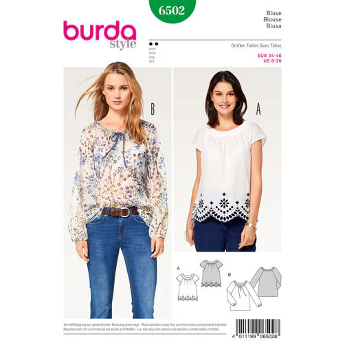 Burda Blouses 6502 - Image 2