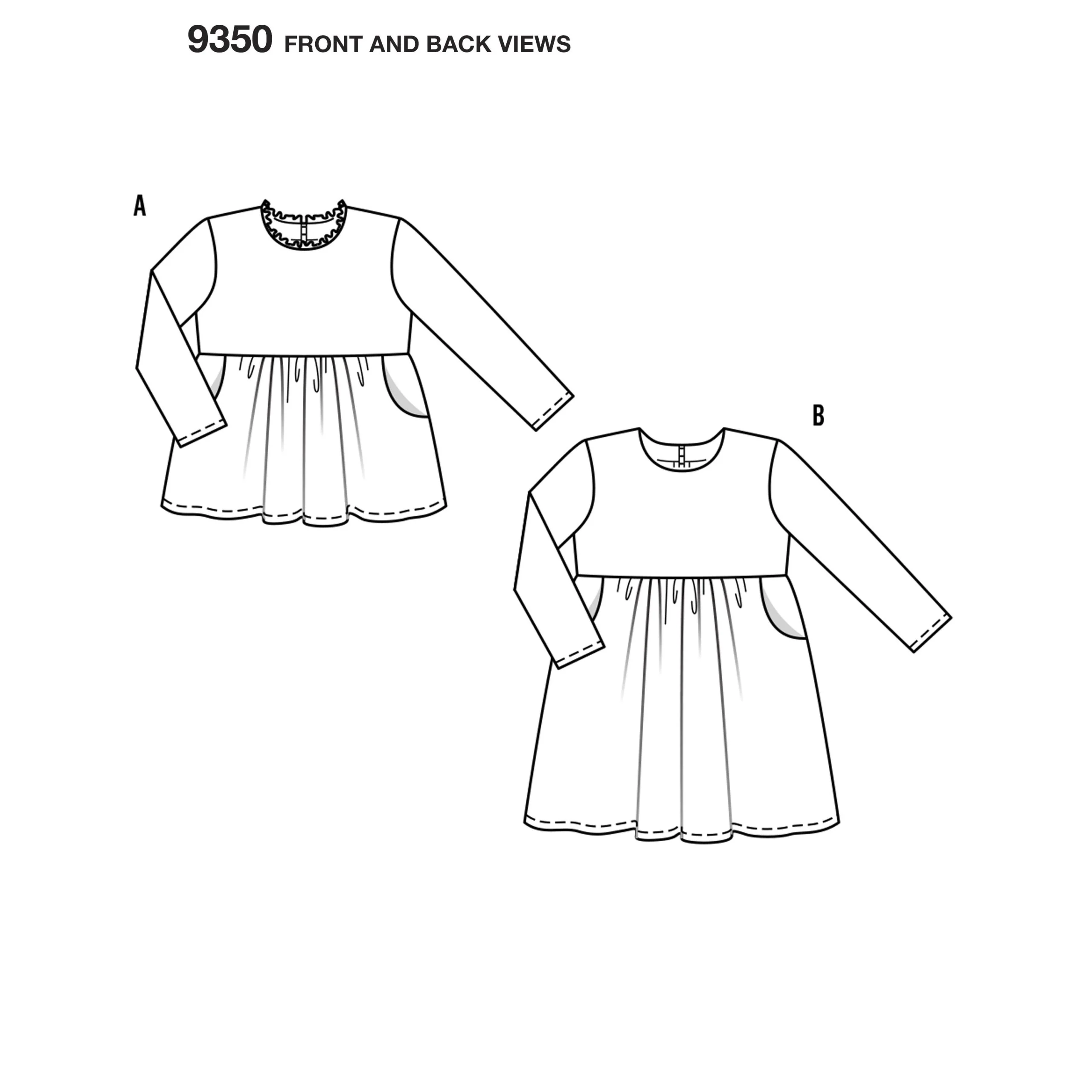 Burda Child Dress and Top 9350 - Image 4