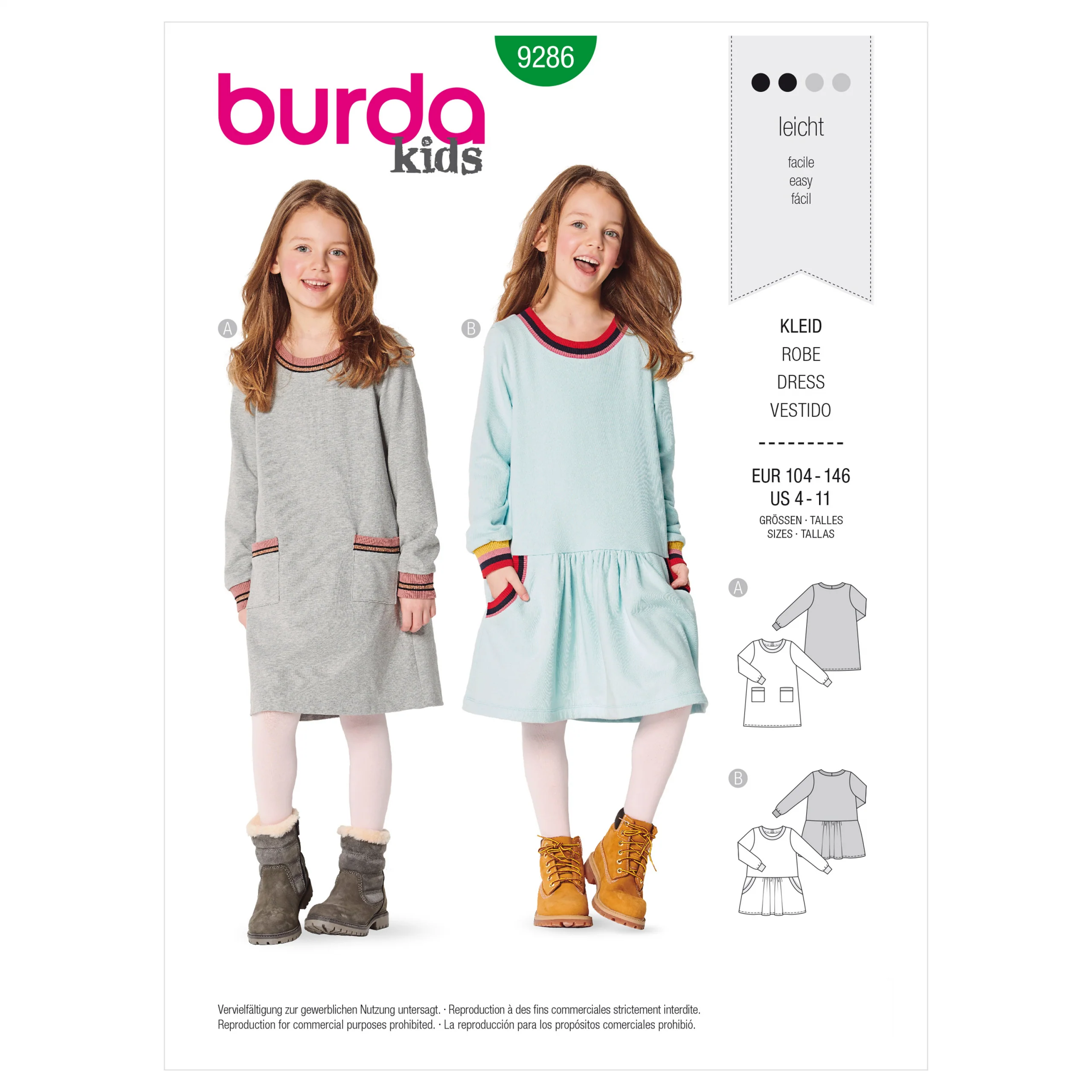 Burda Child Dresses 9286 - Image 2