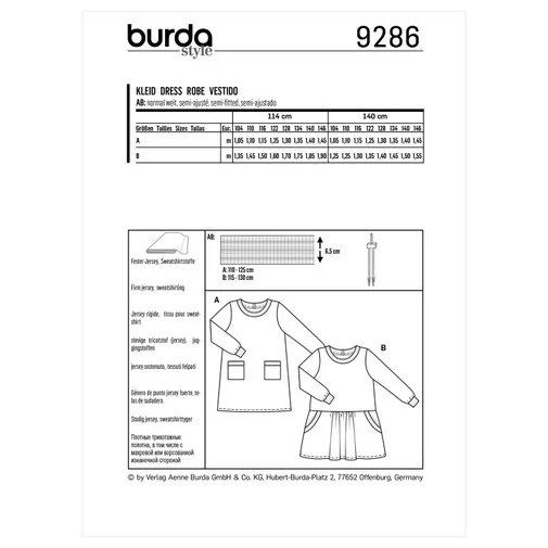 Burda Child Dresses 9286 - Image 5