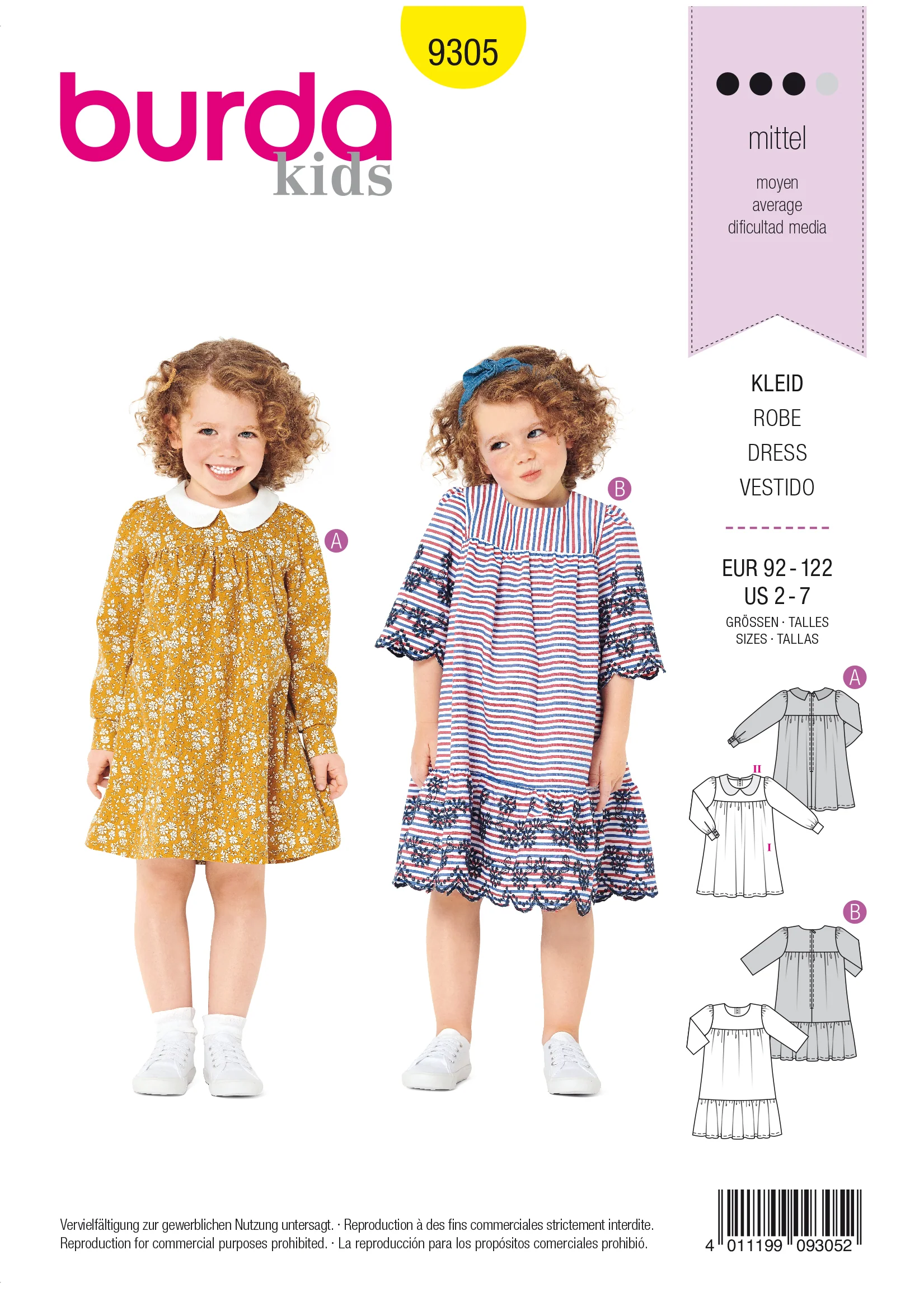 Burda Child Dresses 9305 - Image 2