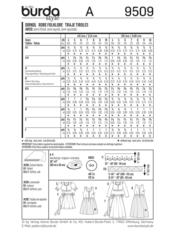 Burda Child Dresses and Tops 9509 - Image 5