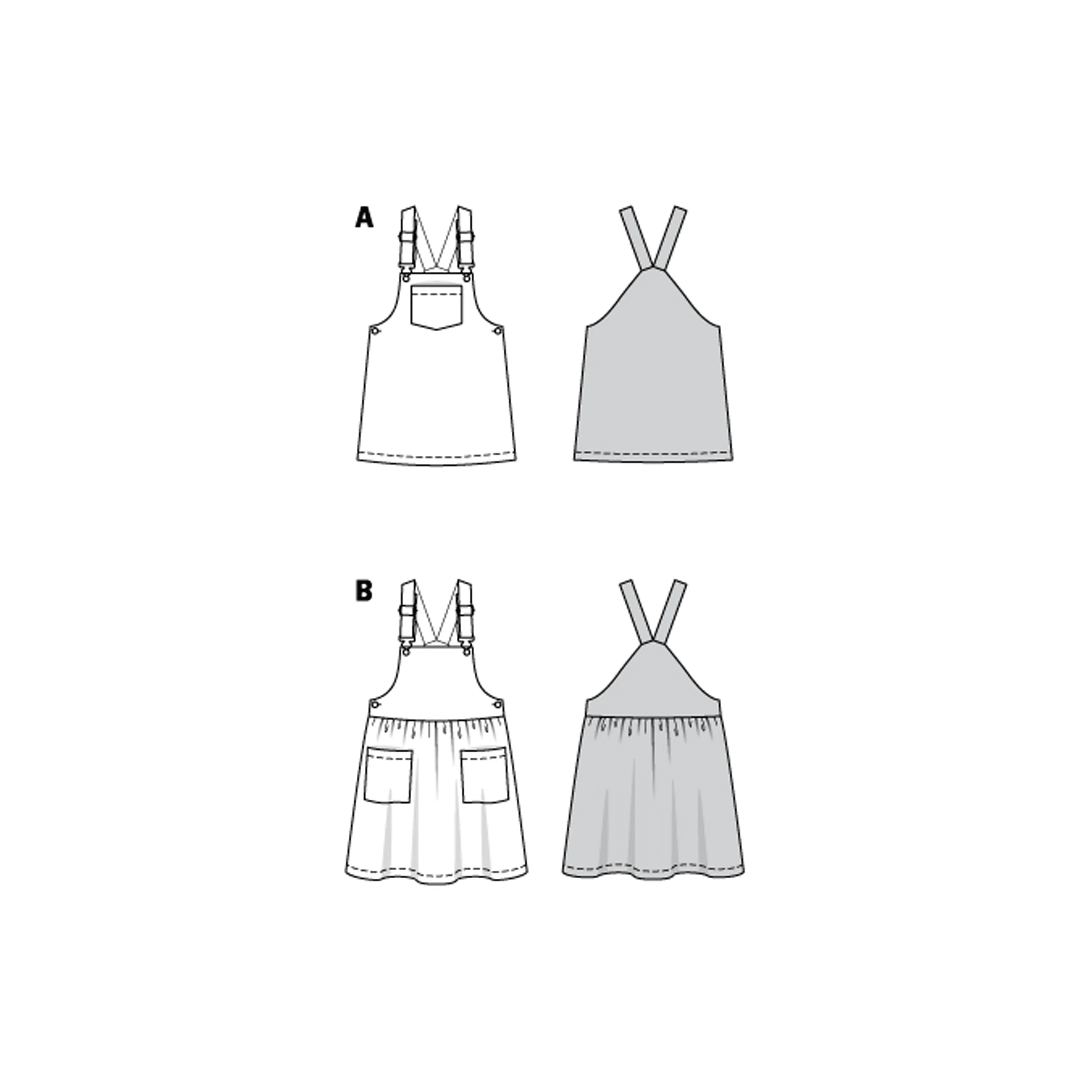 Burda Child Pinafore Dress 9287 - Image 4