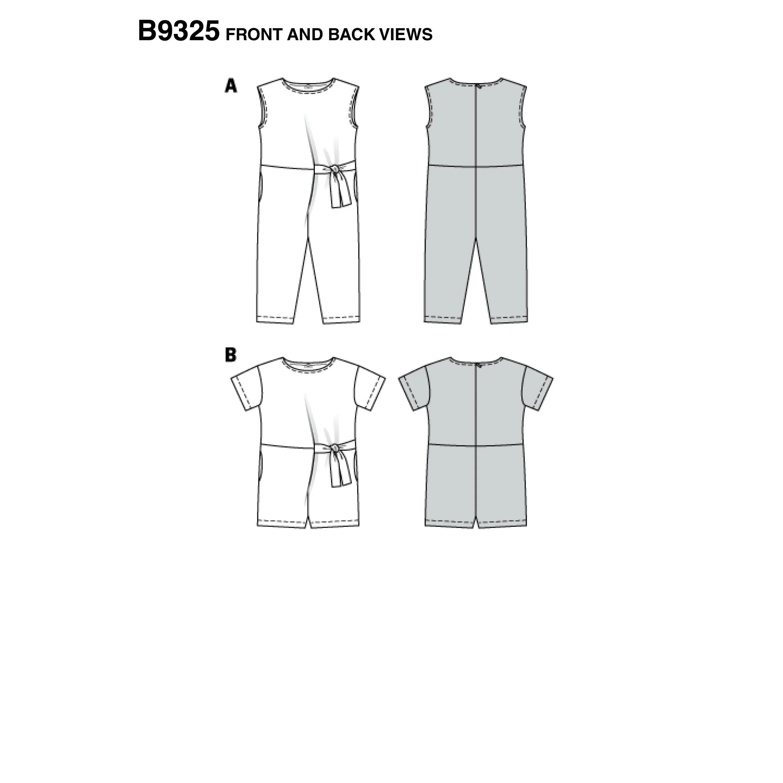 Burda Child/Teen Overalls/Jumpsuit 9325 - Image 4