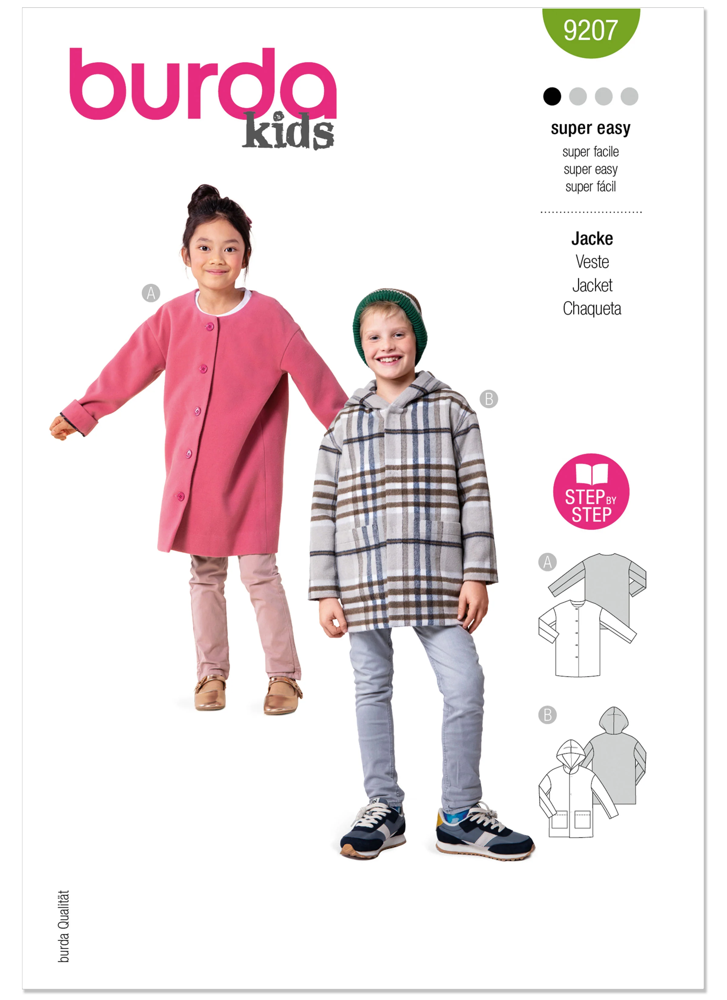 Burda Children's Coats 9207 - Image 2