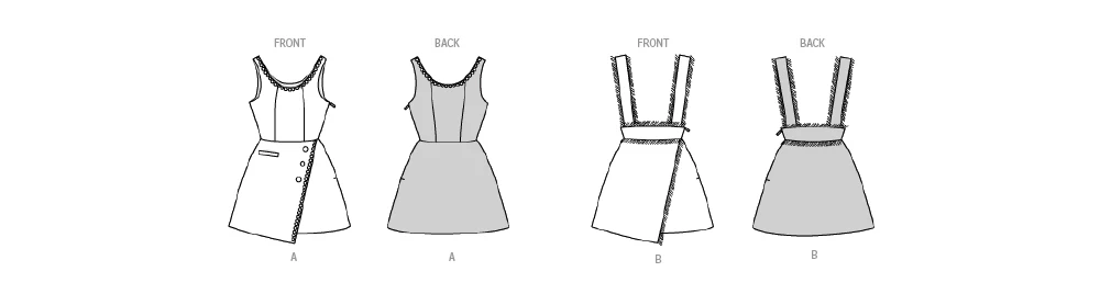 Burda Children's Dress and Skirt 9198 - Image 10