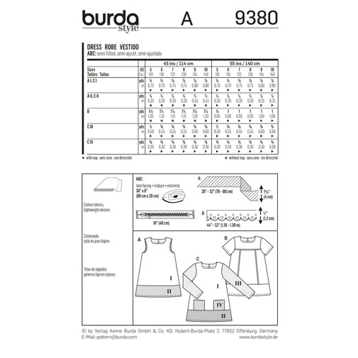 Burda Children's Dresses 9380 - Image 7