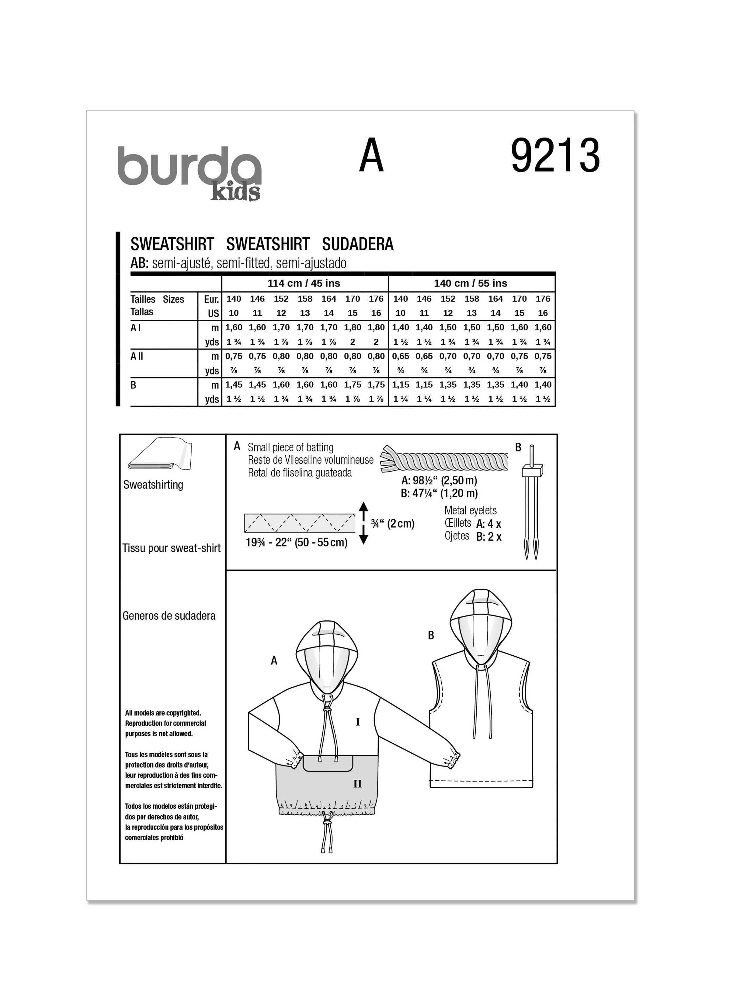 Burda Children's Sweatshirt 9213 - Image 11