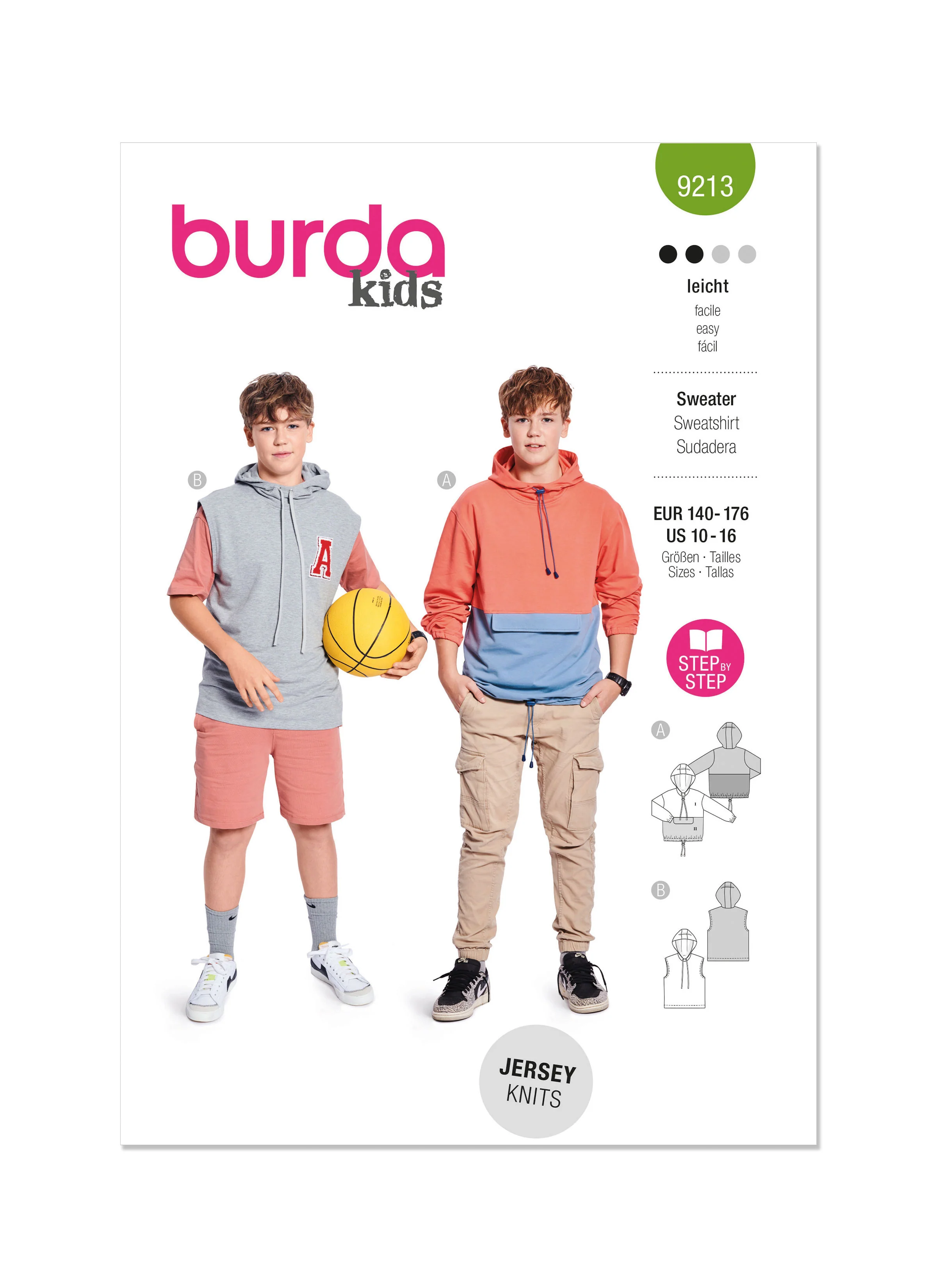 Burda Children's Sweatshirt 9213 - Image 2