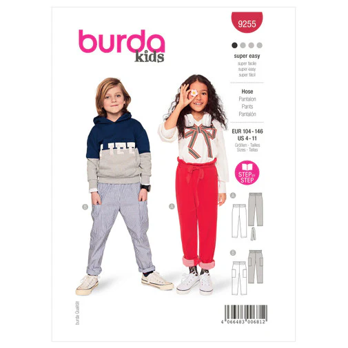 Burda Children's Trousers 9255 - Image 2