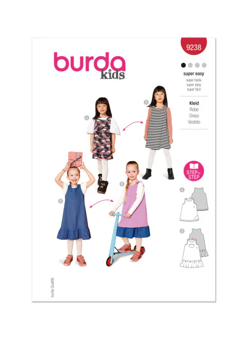Burda Childs Dress 9238 - Image 2
