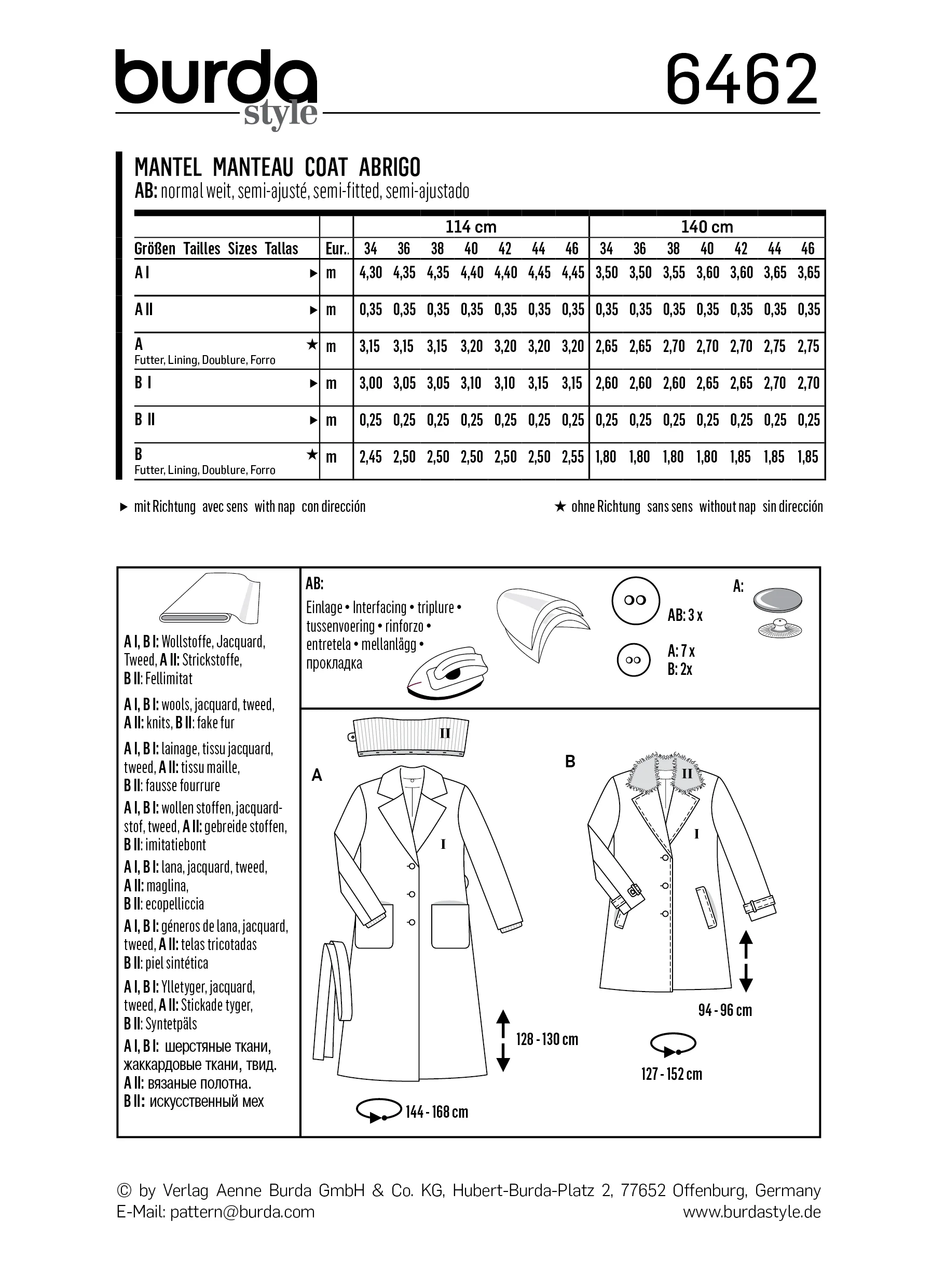 Burda Coats 6462 - Image 5