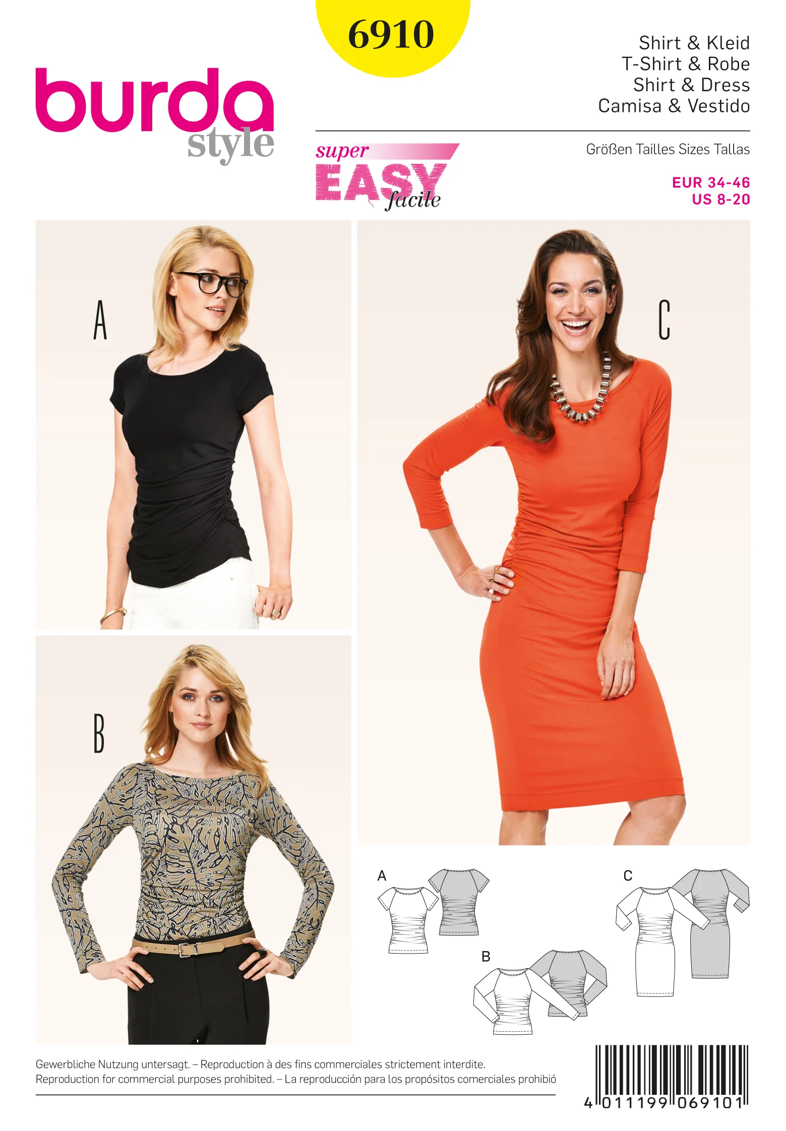 Burda Dress and Tops 6910 - Image 2