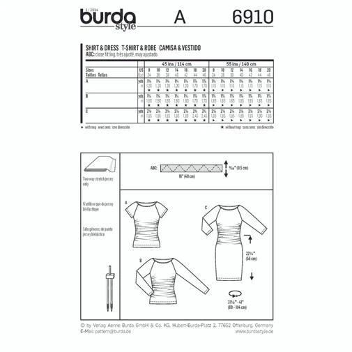 Burda Dress and Tops 6910 - Image 6