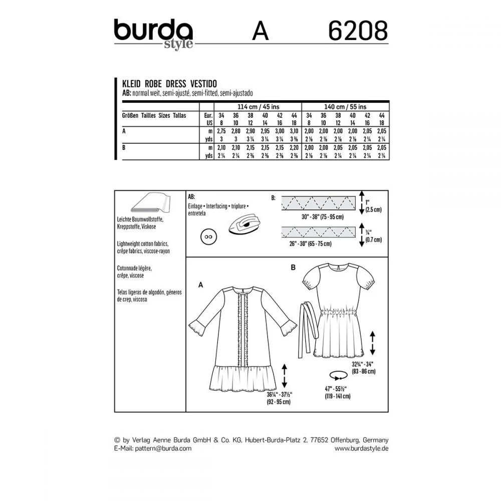 Burda Dresses 6208 - Image 4