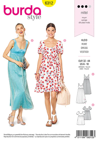 Burda Dresses 6312 - Image 2