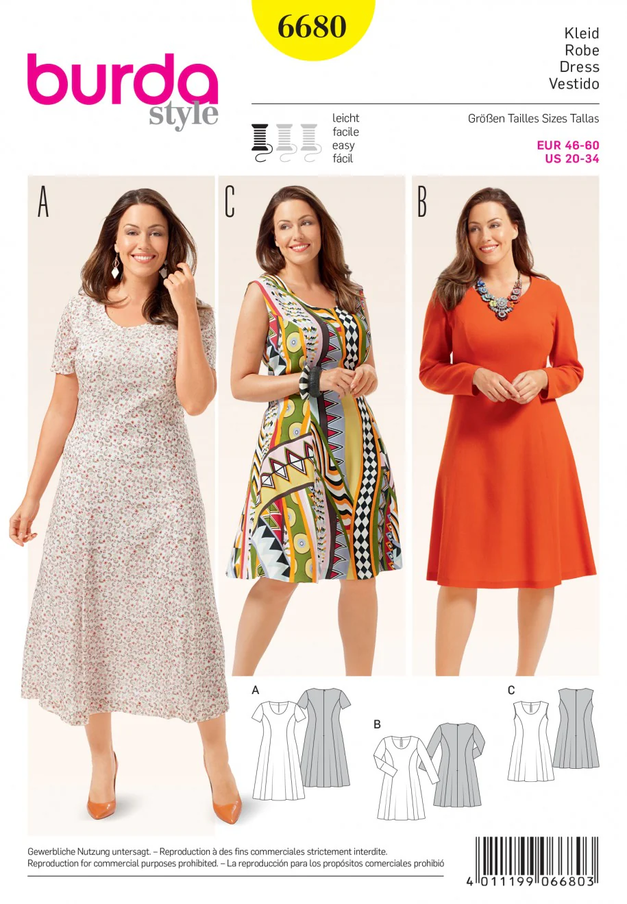 Burda Dresses 6680 - Image 2