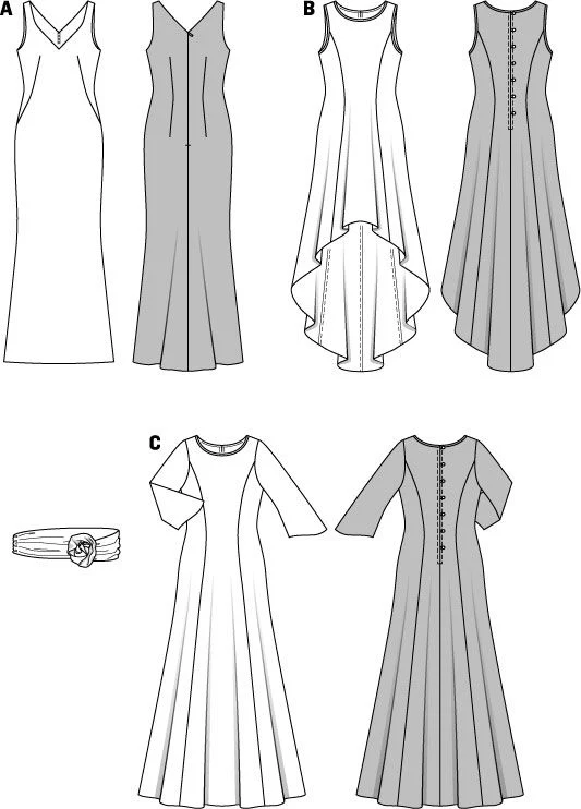 Burda Evening and Bridal Wear 6866 - Image 5