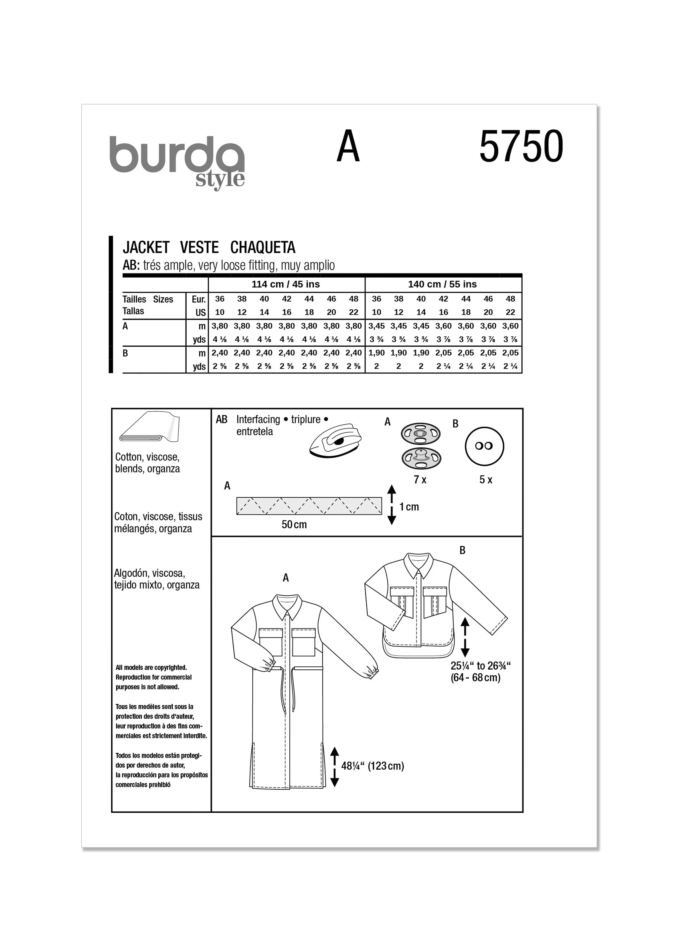 Burda Jacket 5750 - Image 10