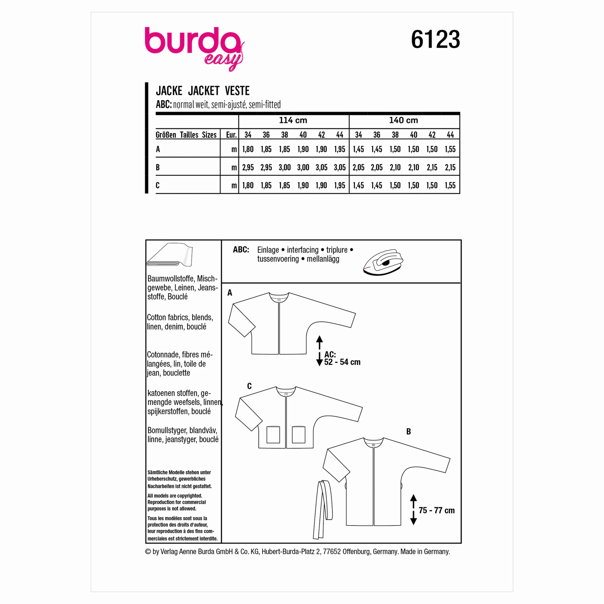 Burda Jacket 6123 - Image 9